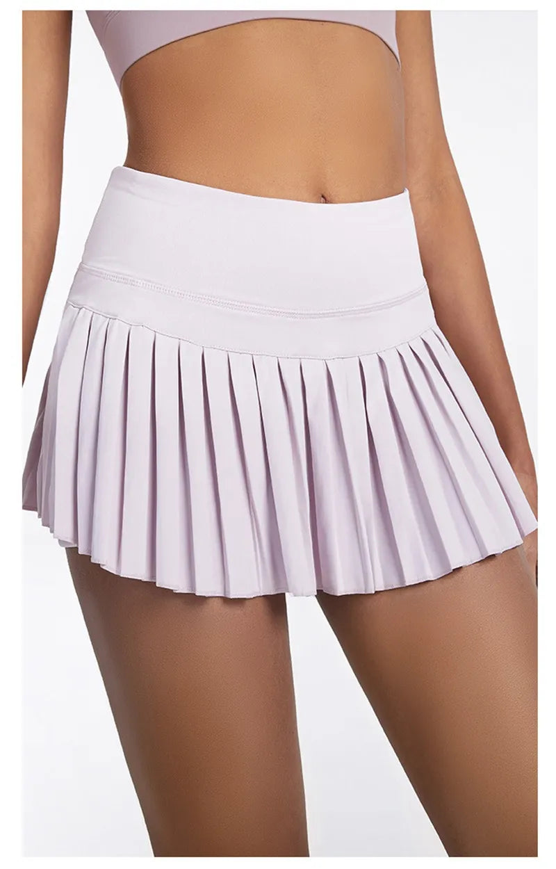 Cloud Hide Safe Tennis Skirts Gym Golf Running Pleated Pantskirt Women Sports Fitness Shorts Pocket High Waist Skort Skirt The Clothing Company Sydney