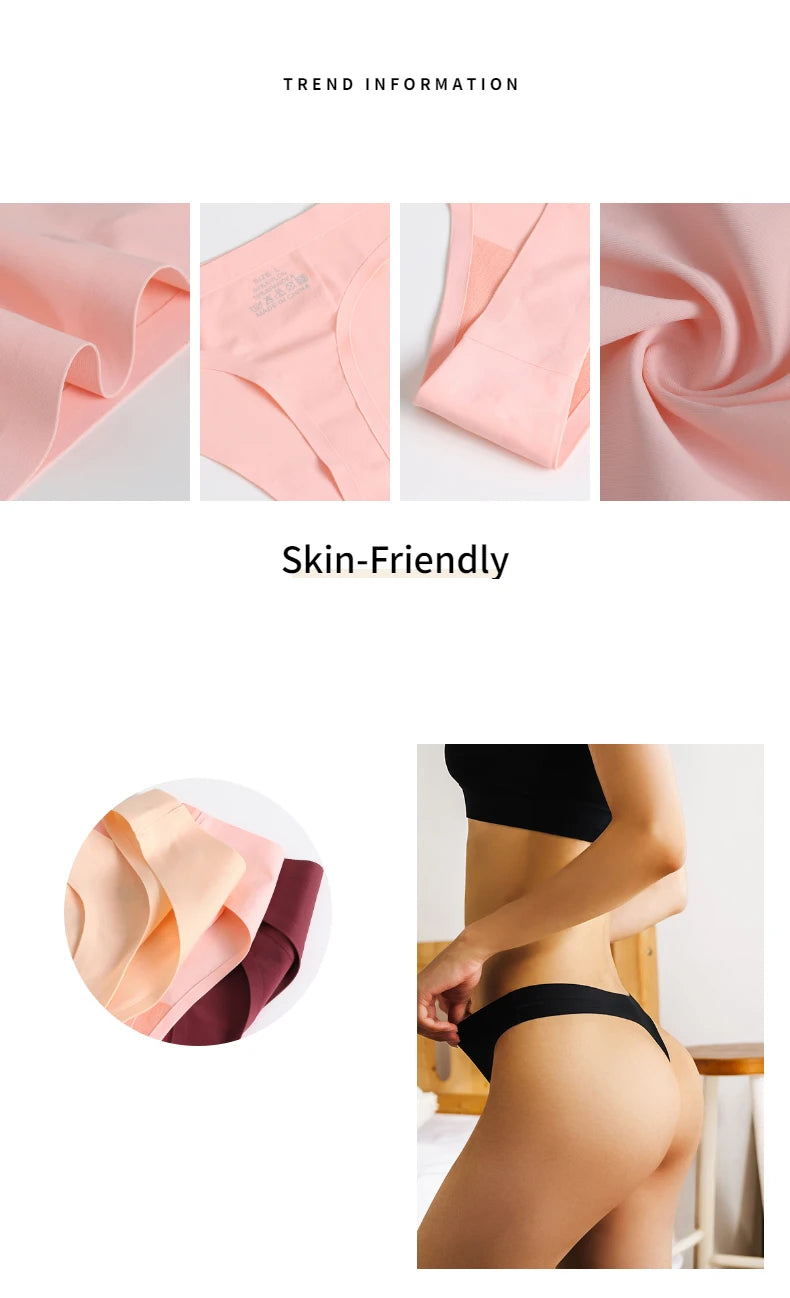 Seamless Thongs Women's Panties Underwear Sports G-String Cozy Lingerie Underpants Tanga T-Back - The Clothing Company Sydney