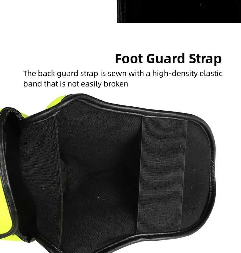 Boxing Shin Guards PU Leather Protect Leggings Equipment Martial Art Muay Thai Leg Taekwondo Feet Ankle Karate Protector The Clothing Company Sydney