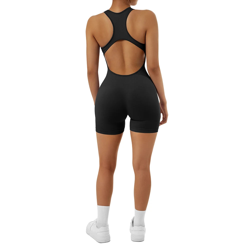 Women Yoga Shorts Sleeveless Sport Romper Bodysuits Summer Yoga Playsuits Gym Fitness Outfit Jumpsuits Activewear The Clothing Company Sydney