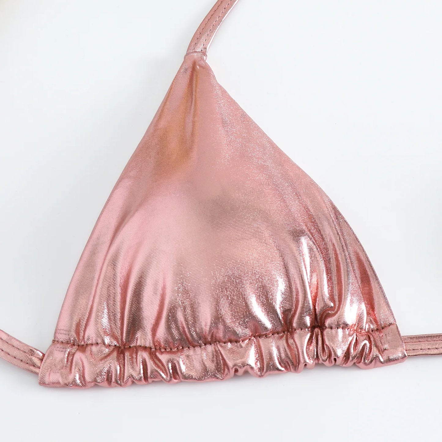 2 Piece Shiny Triangle Micro Thong Bikinis Sets Swimsuit Mini Swimwear Bathing Swiming Suits - The Clothing Company Sydney