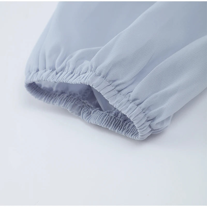 Women V-neck Lantern Long Sleeves Maxi Dress Elegant Patchwork Ruffles Hollow Lace Slim  Summer Dress - The Clothing Company Sydney