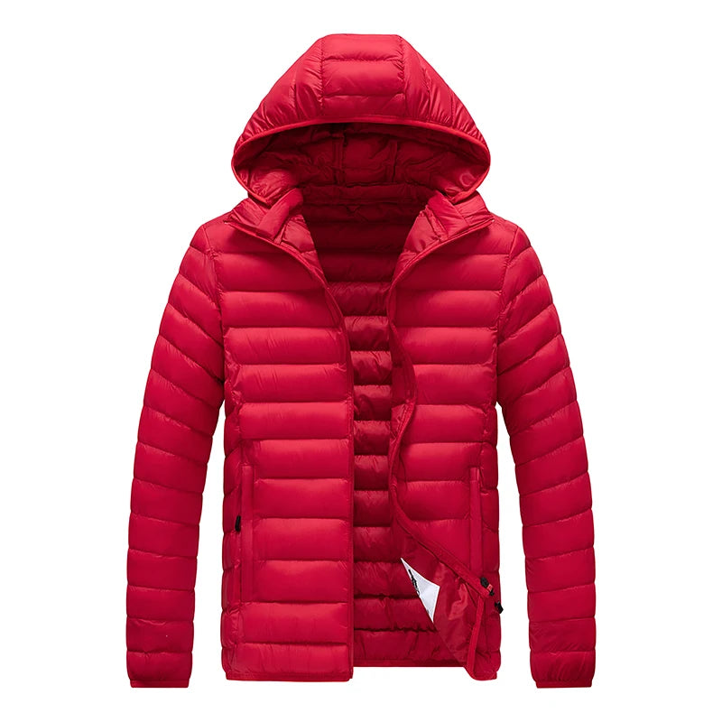 Mens Hooded Casual Puffer Down Jacket The Clothing Company Sydney