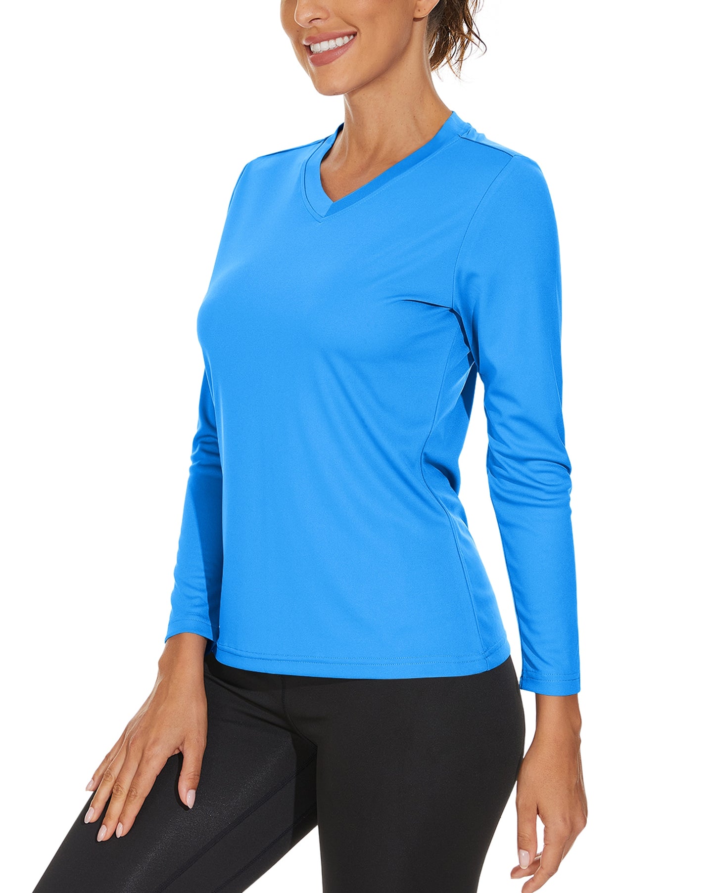 Summer Sun Protection Shirts UPF 50+ Womens Long Sleeve V Neck Shirts Lightweight Quick Dry Tee Shirts Outdoor Pullover The Clothing Company Sydney