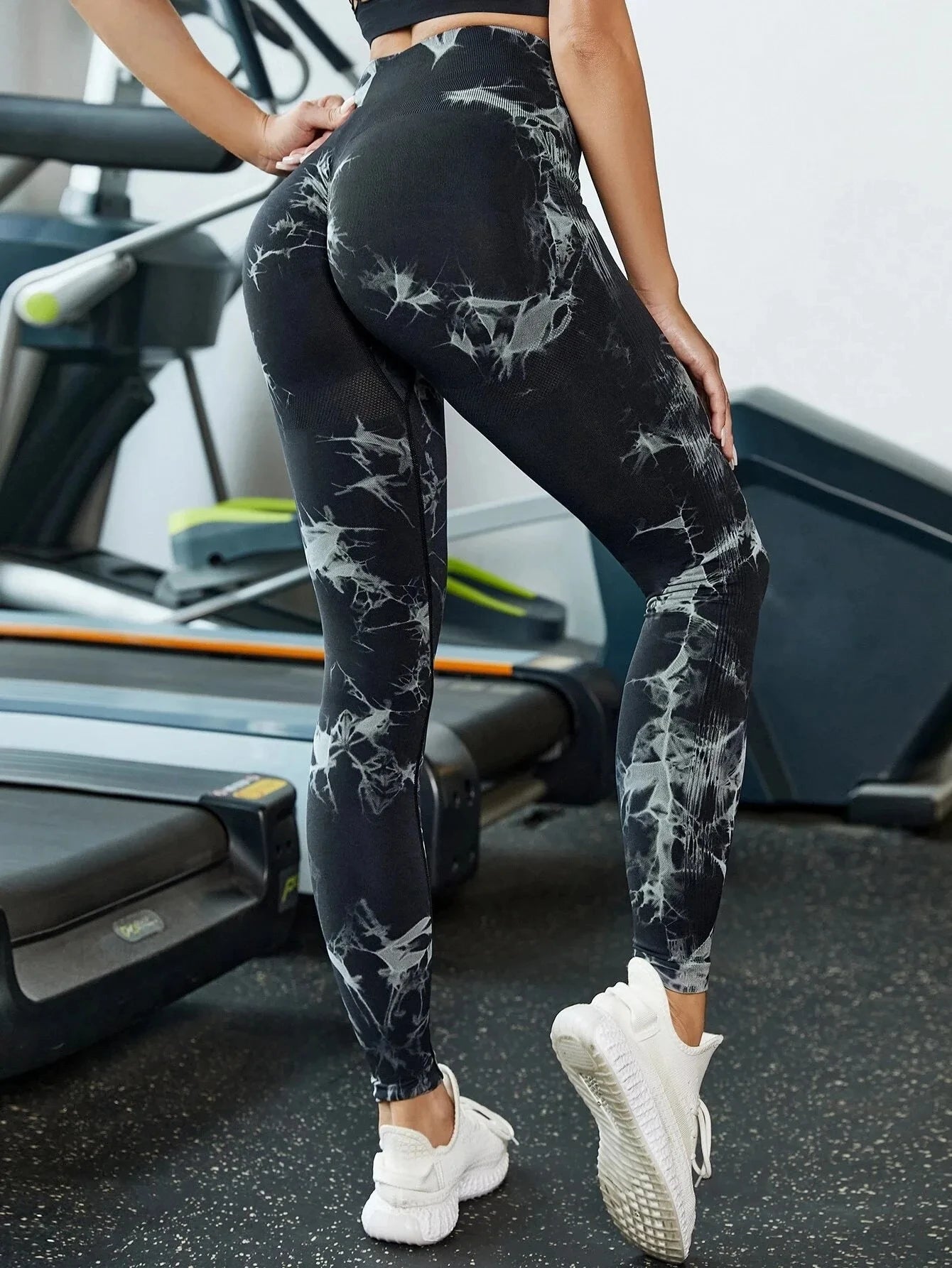 Seamless Tie Dye Bleach Sport Leggings Women Push Up Elastic Yoga Pants Fitness Gym Workout Tights Running Leggings The Clothing Company Sydney