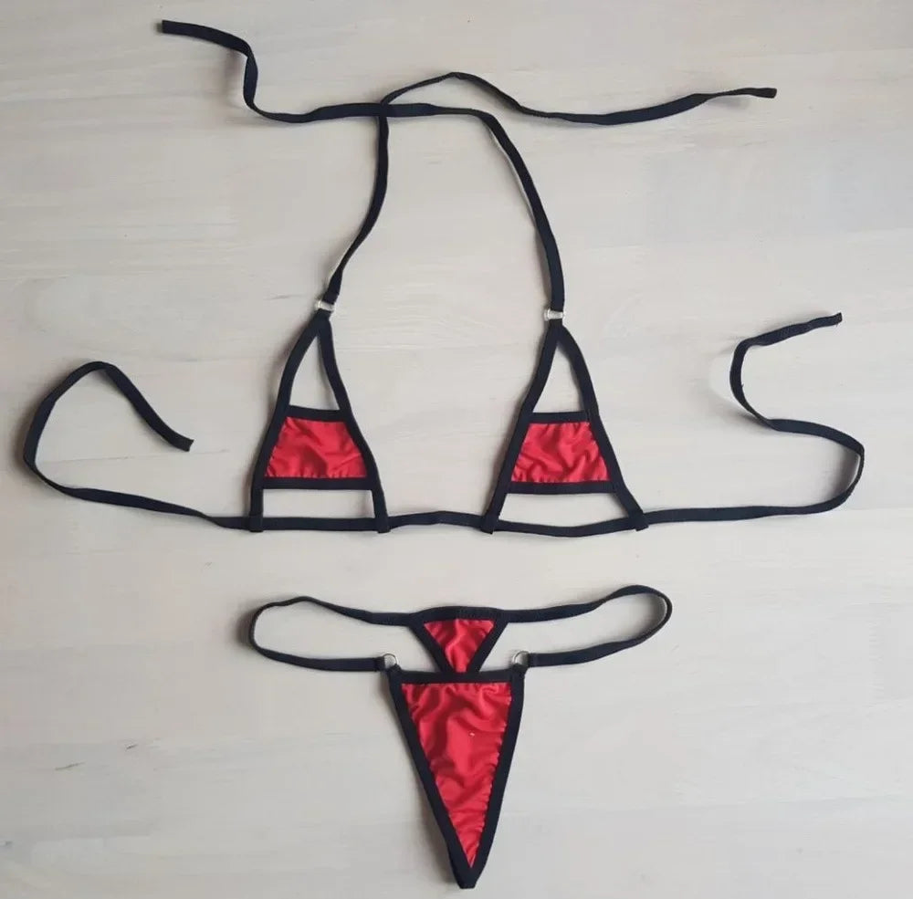 Triangle Bikini Top Mini Bikinis Female Swimwear thong Micro Swimsuit Women Bathers Bathing Suits - The Clothing Company Sydney