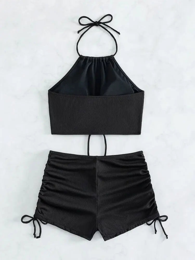 Summer Black Swimsuits Tankini Sets Swimwear Sports Beach Wear Two-Piece Bathing Suits Pool Women's Swimming Suits The Clothing Company Sydney