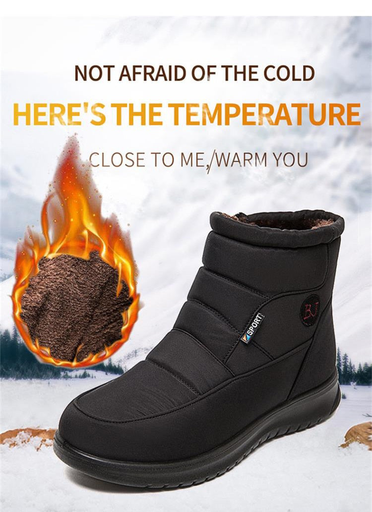 Women Boots Snow Fur Shoes zipper Platform Boots For Women's Girls Soft Ankle Boots Waterproof Plush Winter Shoes The Clothing Company Sydney