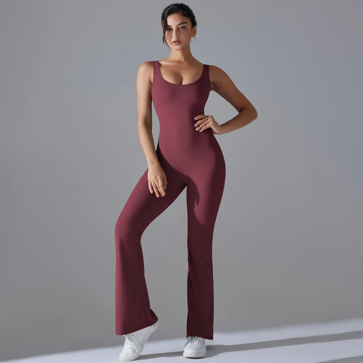 V Back Jumpsuit Gym Set Women Training Yoga Suit Sportswear Sports Fitness Rompers Stretch Workout Bodysuits The Clothing Company Sydney