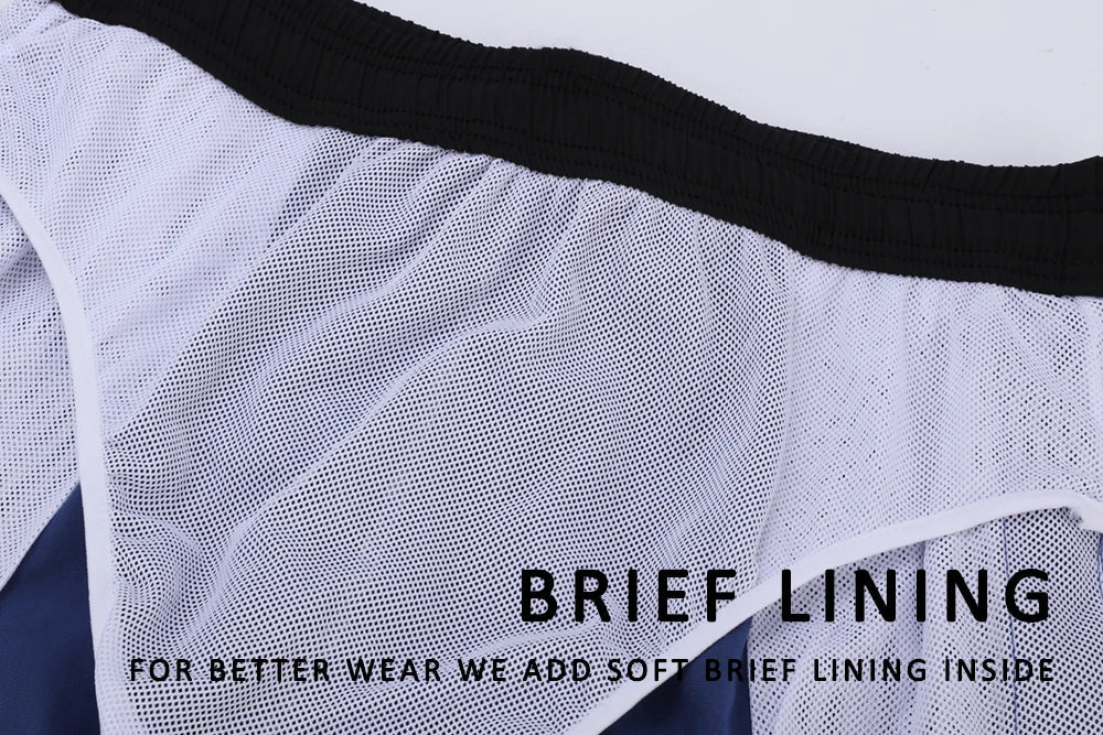 Men's Summer Swimming Board Shorts Sport Breathable Elastic Waist Mesh Liner With Pocket Shorts Swim Trunks The Clothing Company Sydney