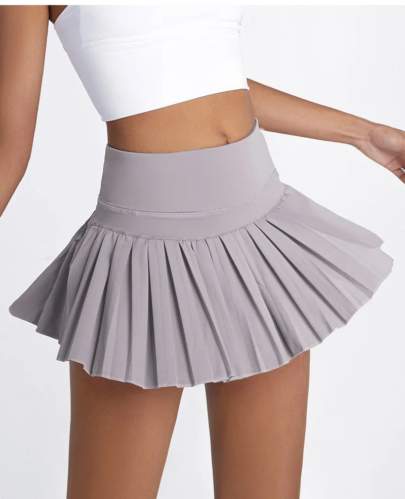 Cloud Hide Safe Tennis Skirts Gym Golf Running Pleated Pantskirt Women Sports Fitness Shorts Pocket High Waist Skort Skirt The Clothing Company Sydney