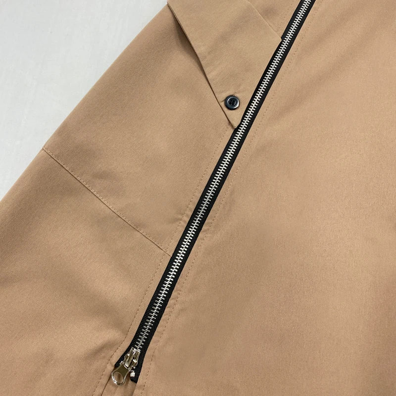 2 Piece Women's Solid Round Neck Sleeveless High Waist Vest Slim Top Loose With Pockets Zipper Long Skirt Matching Outfit Sets - The Clothing Company Sydney