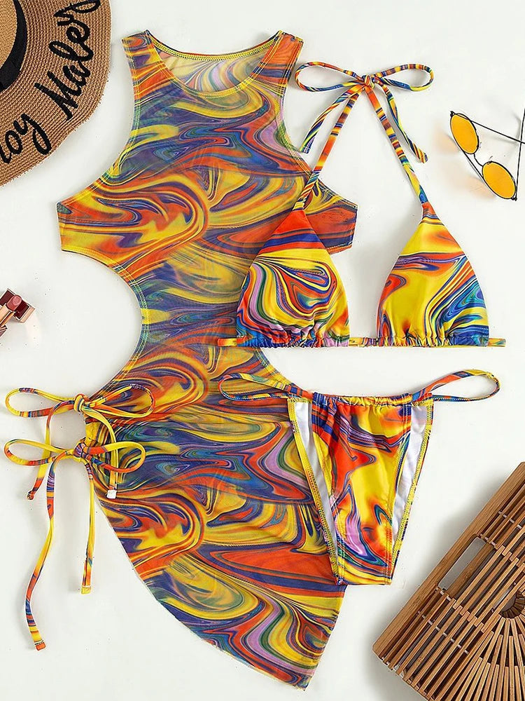 Fruit print one piece swimsuit women Bandeau swimwear female Vintage monokini Sports bathing suit beach wear The Clothing Company Sydney