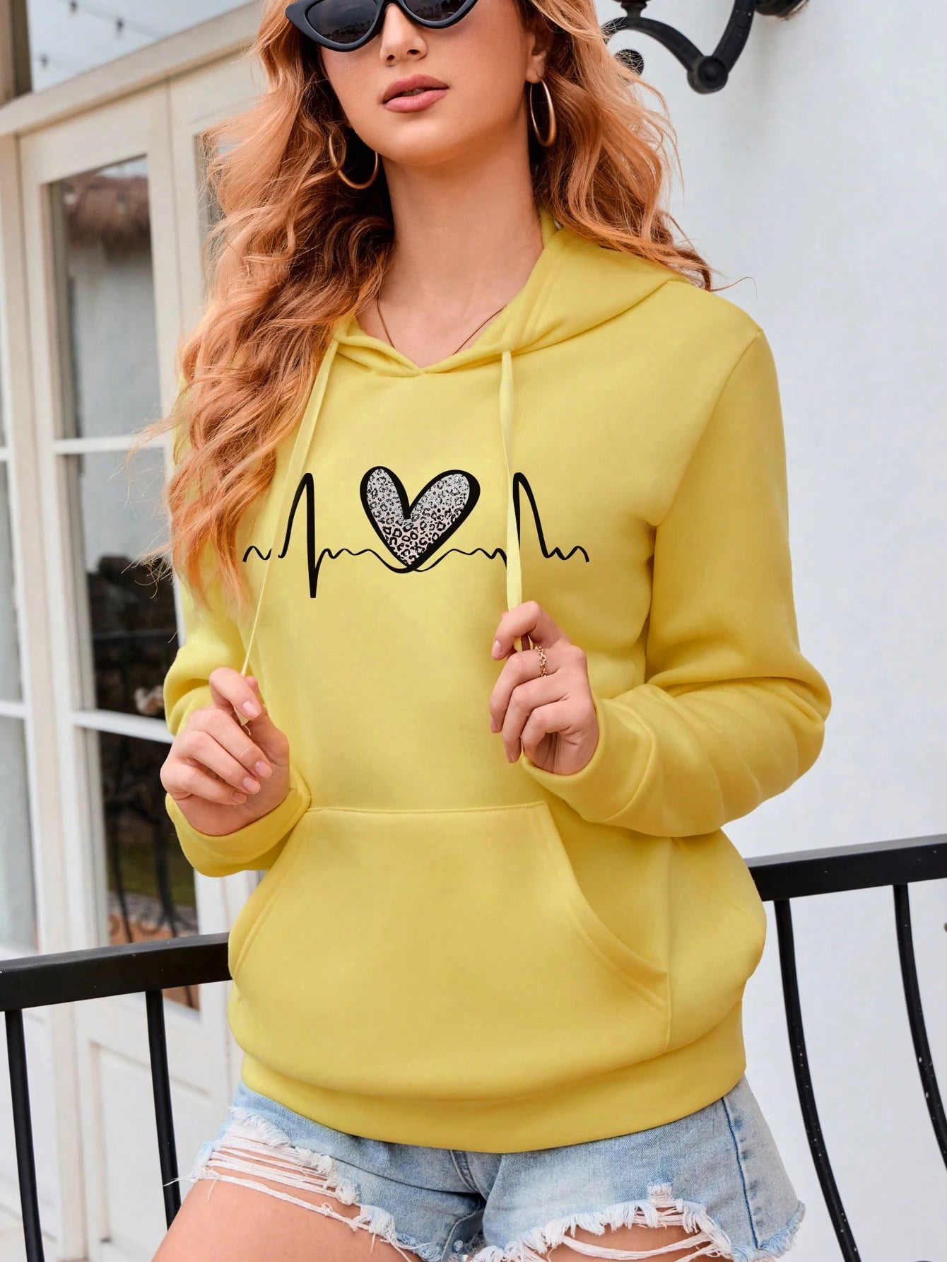 Long Sleeve Printed Women's Hoodie Casual Top - The Clothing Company Sydney