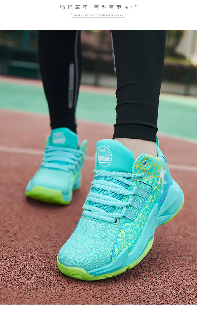 Kids Boys Girls Basketball Shoes Children's Casual Shoes Outdoor Training Running Sneakers Child Non-slip Comfortable Sneakers The Clothing Company Sydney