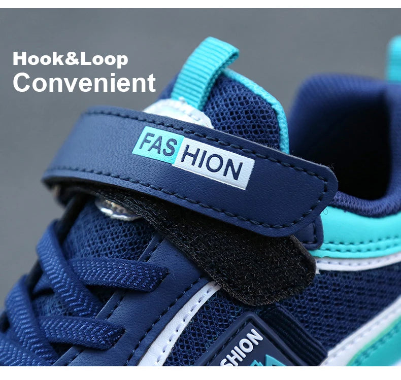 Kids’ Breathable Summer Sneakers – Hook & Loop Mesh Running Shoes for Boys & Girls The Clothing Company Sydney