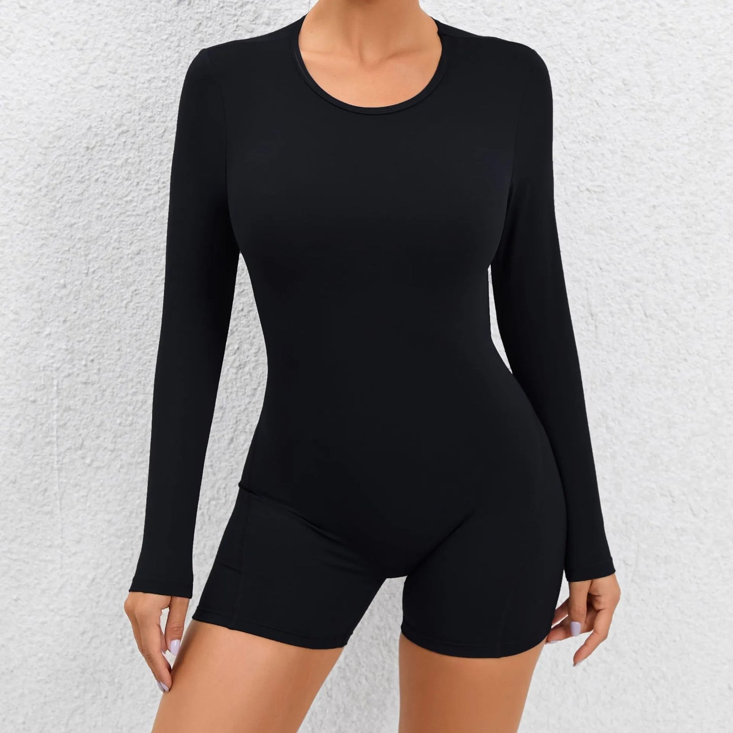 One Piece Women's Jumpsuit Long Sleeve Yoga Set Backless Bodysuit Fitness Quick-Dry Gym Clothing Workout Rompers Exercise Outfits - The Clothing Company Sydney