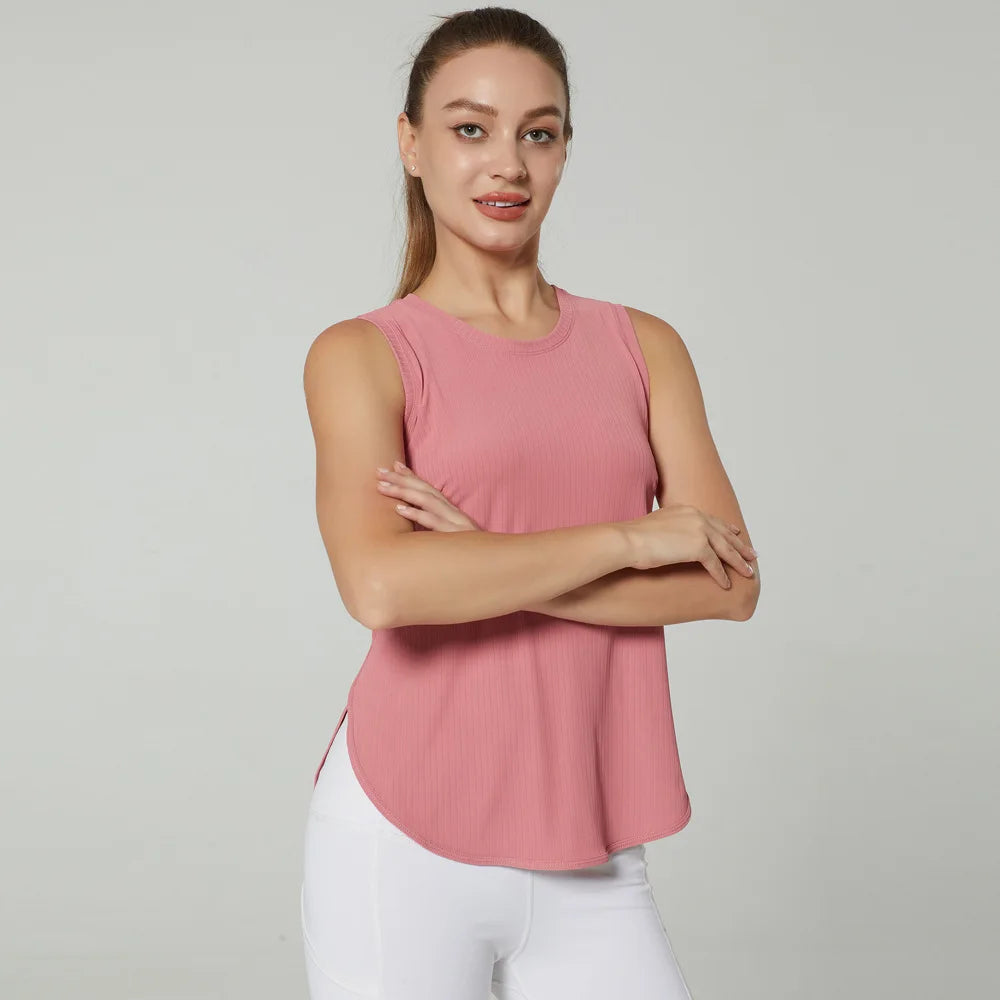 GUTA S-XL Yoga Shirt Women Gym Shirt Quick Dry Sports Shirts  Back Gym Top Women's Fitness Shirt Sleeveless Sports Top Yoga Vest The Clothing Company Sydney