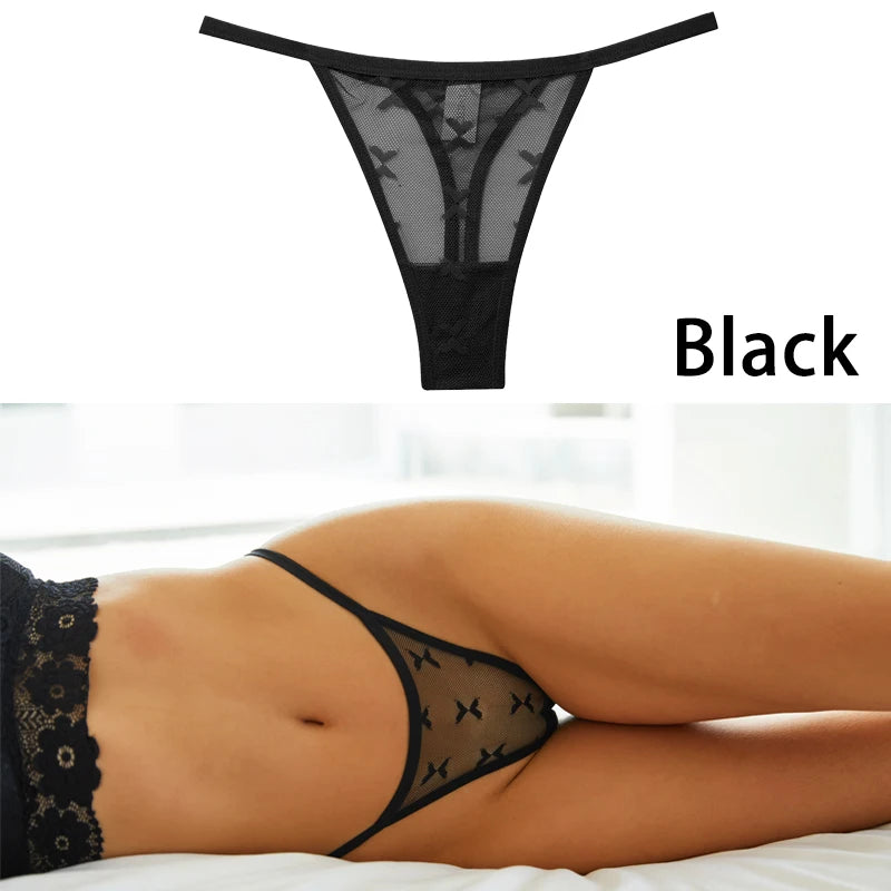 G String Thong Mesh Women Panties Low Waist Underpants T-back Underwear Thongs - The Clothing Company Sydney
