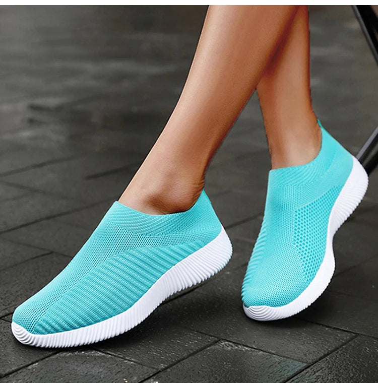 Fashion Casual Shoes Comfortable Soft Sneakers Women Slip On Sock Shoes For Women Ladies Flat Shoes The Clothing Company Sydney