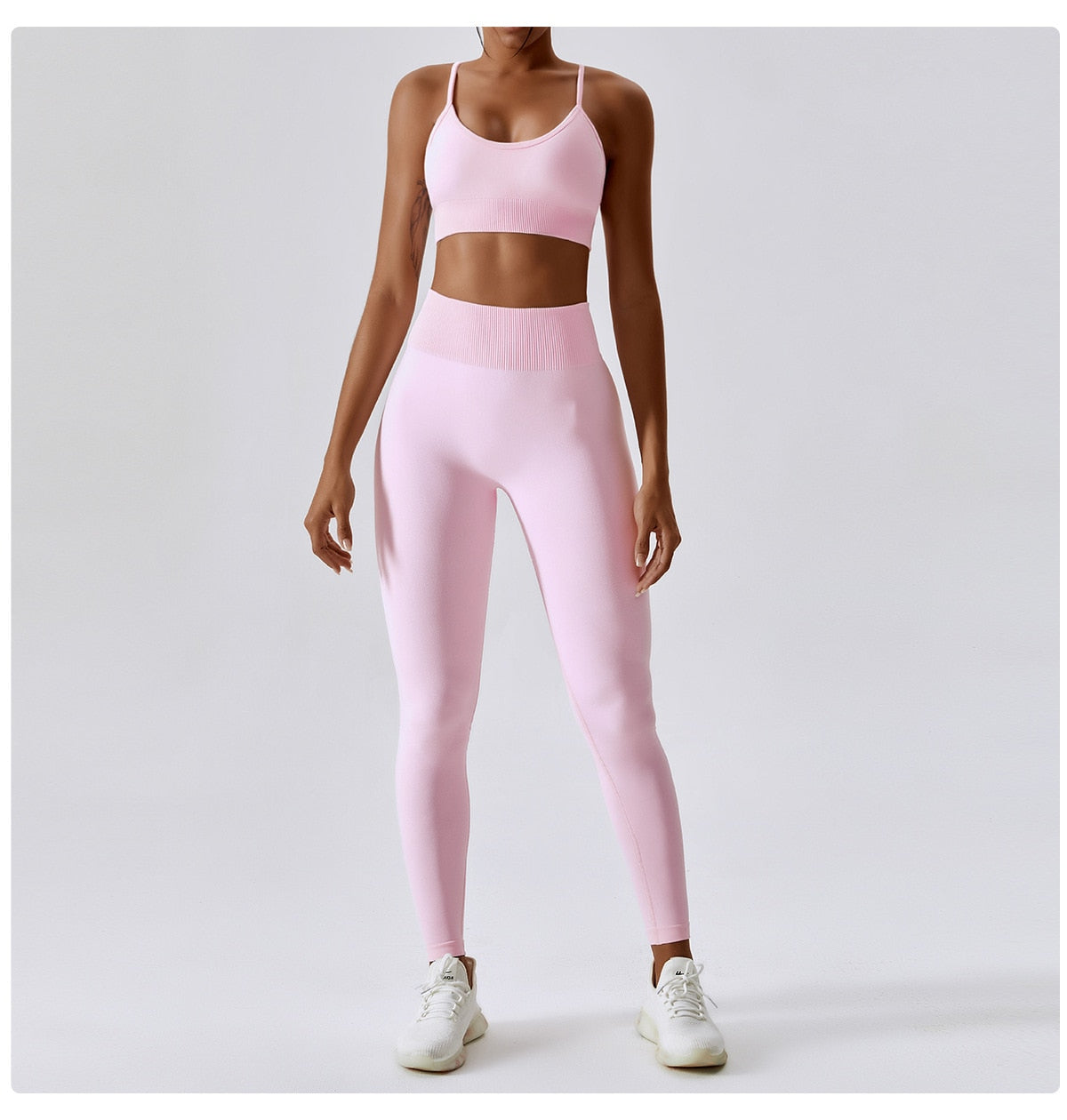 Seamless Athletic Wear Women Yoga Set 2 Piece Workout Tracksuit Sport Bra Gym Suits Fitness High Waist Running Leggings Sports Sets The Clothing Company Sydney