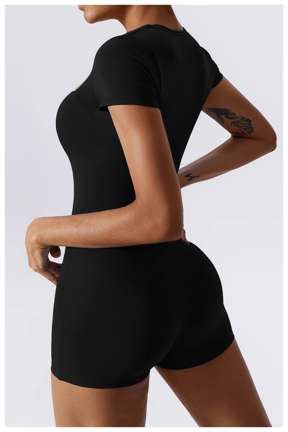 Summer Yoga Suit Women's Short One Piece Short Sleeve Gym Push Up Training Fitness Yoga Bodysuit Sportswear Outfit The Clothing Company Sydney