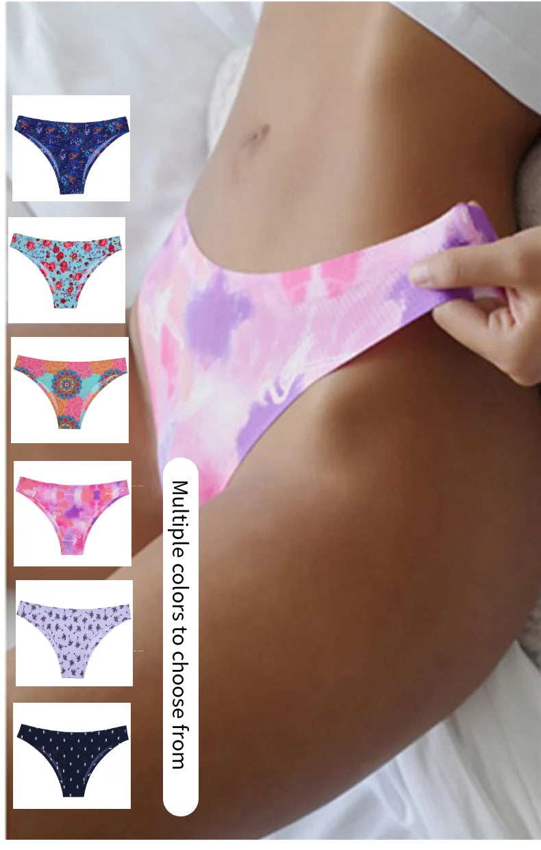 Women's Seamless Panties Elastic Briefs Breathable Ladies Lingerie Bikini Underwear - The Clothing Company Sydney