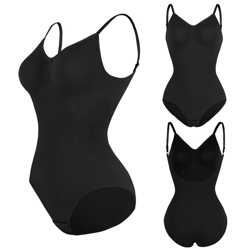 Womens Backless Bodysuits Seamless Shapewear Body Shaper Camisole Tops Corset Shapewear