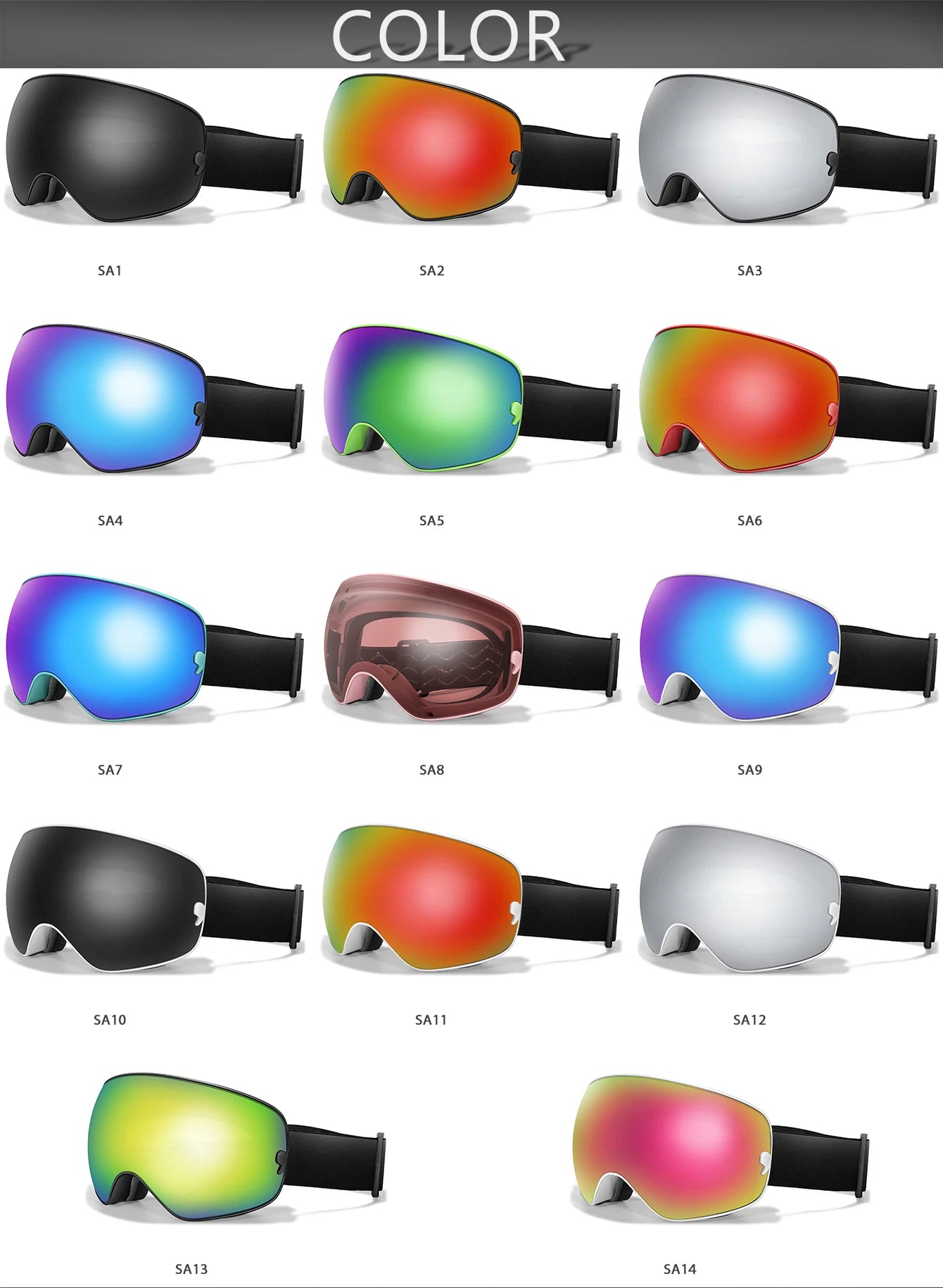 Sports Ski Anti-fog Snow Goggles The Clothing Company Sydney
