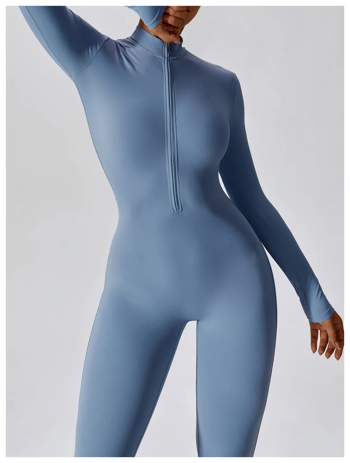 Women's One-piece Yoga Pants Short/Long-sleeved Warm ski Overalls Outerwear High Elastic Cycling Bodybuilding Bodysuit - The Clothing Company Sydney
