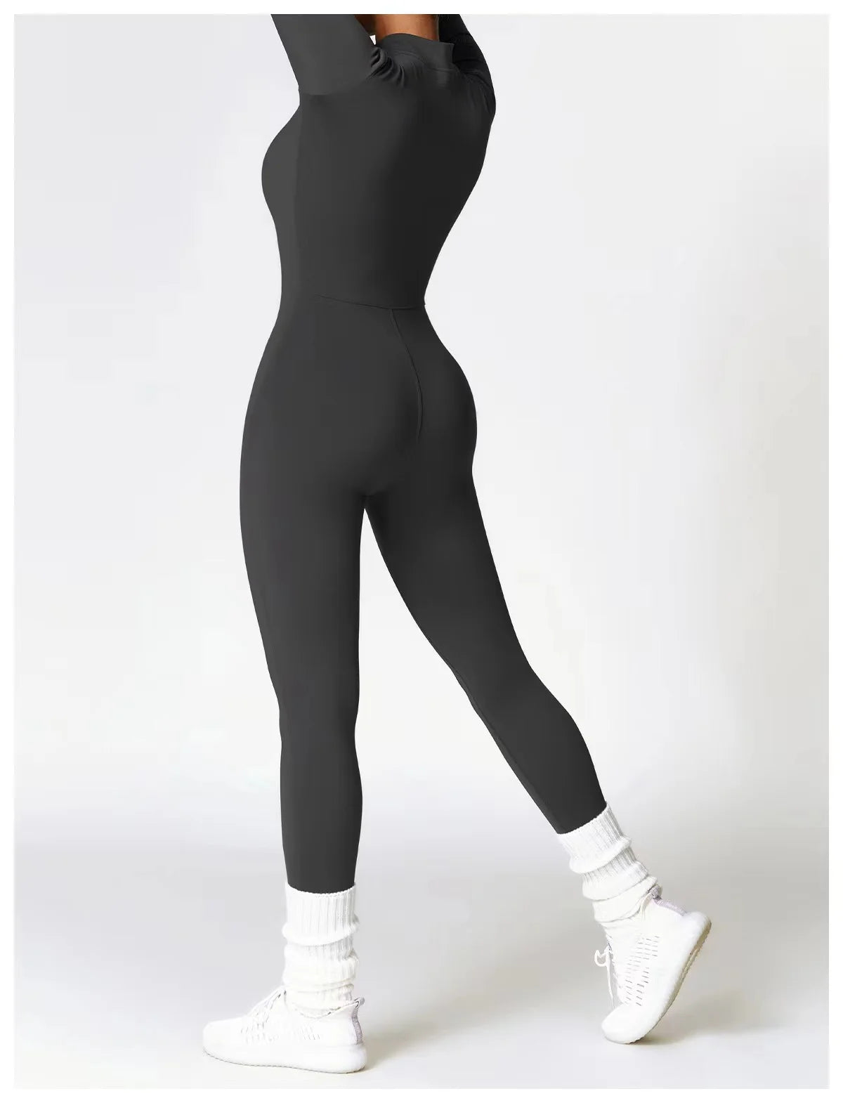 Women's One-piece Yoga Pants Short/Long-sleeved Warm ski Overalls Outerwear High Elastic Cycling Bodybuilding Bodysuit - The Clothing Company Sydney