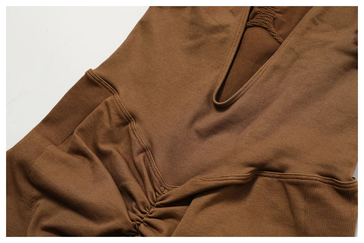 Women's Romper Yoga Hollow Backless Scrunch Seamless One Piece Outfit Fitness Overalls Playsuit Gym Sport Short Jumpsuit - The Clothing Company Sydney