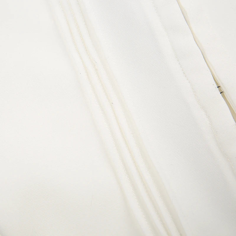 Fashion Chic Fold White Pleated Dress Mini Pins Up Birthday Party Sundress Strappy Corset Summer Dress - The Clothing Company Sydney