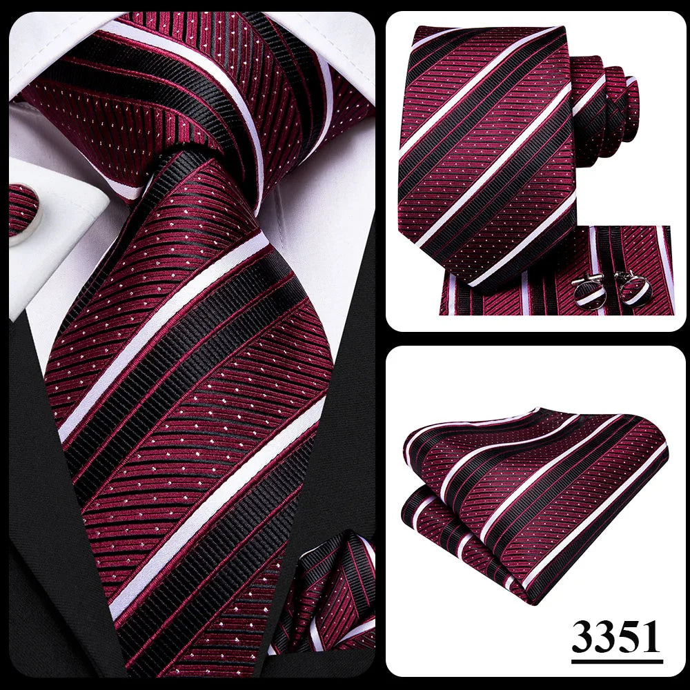 Blue Paisley Silk Tie Set – Necktie, Cufflinks & Hanky for Men The Clothing Company Sydney