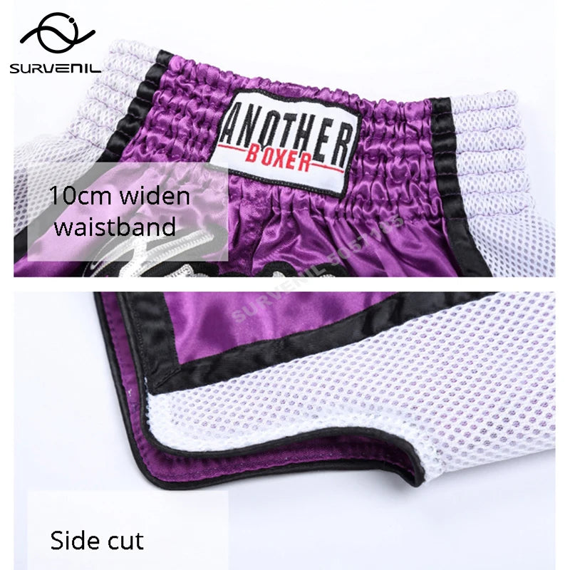 Boxing Shorts Womens Mens Embroidery MMA Shorts Professional Combat Kickboxing Training Trunks Kids Boy Girl Muay Thai Pants The Clothing Company Sydney