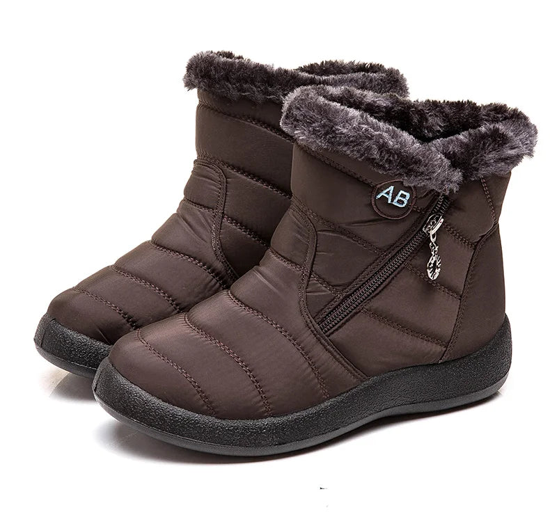 Women's Winter Ankle Boots Snow Low Heels Winter Footwear The Clothing Company Sydney
