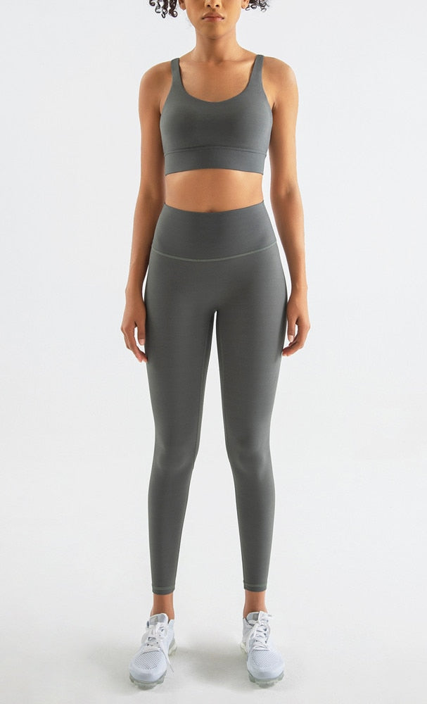 Women's Sports Bra Yoga Underwear Fixed Chest Pad Crop Tops Gym Sports Bras Shockproof Fitness Push Up Workout Bralette The Clothing Company Sydney