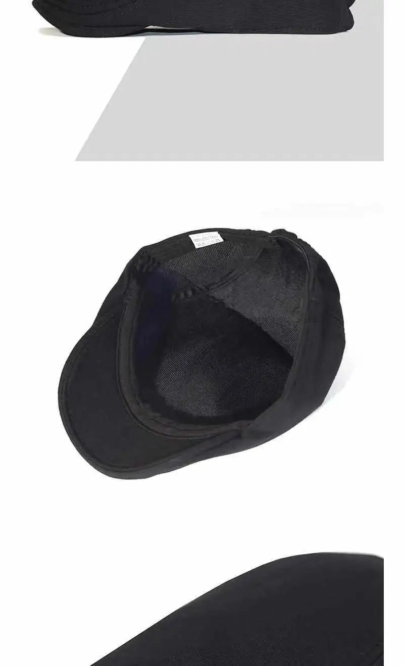 Men Women Beret Cotton Soft Top Casual Beanie Retro Newsboy Cap Peak Cap Driver Golf Hat - The Clothing Company Sydney