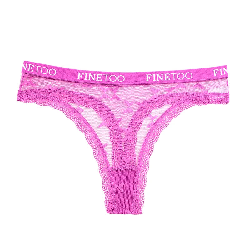 3 Pack Thong Lace Panties Thong Low Waist Underwear G String Underpants Lingerie Set - The Clothing Company Sydney