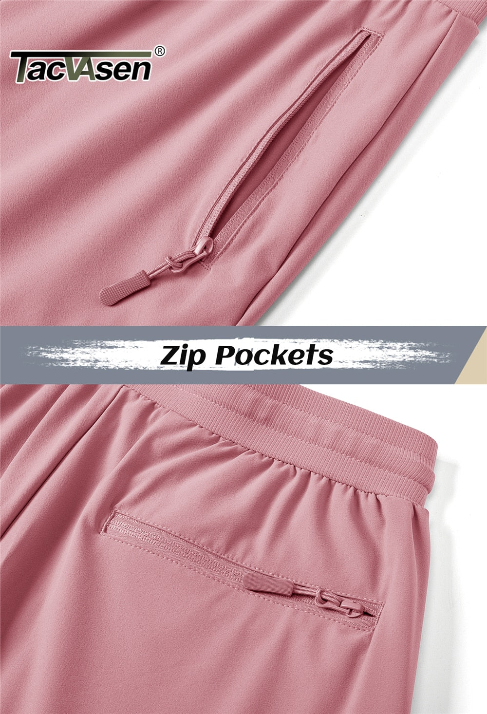 Quick Dry Hiking Pants Women's Casual Long Pants Elastic Waist Zipper Pocket Athletic Trousers Running Workout Bottoms The Clothing Company Sydney