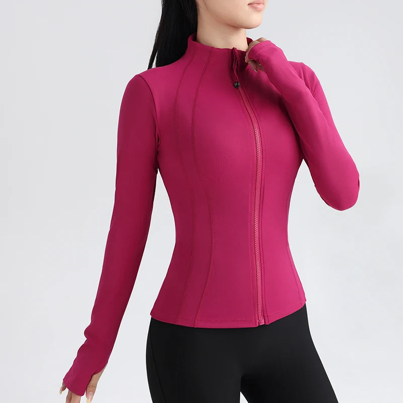 Women's Full Zip Yoga Gym Top Active Jacket The Clothing Company Sydney