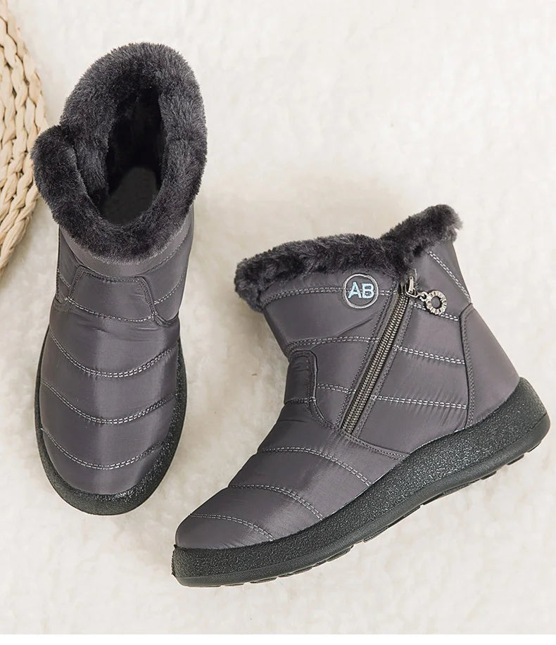 Women's Winter Ankle Boots Snow Low Heels Winter Footwear The Clothing Company Sydney