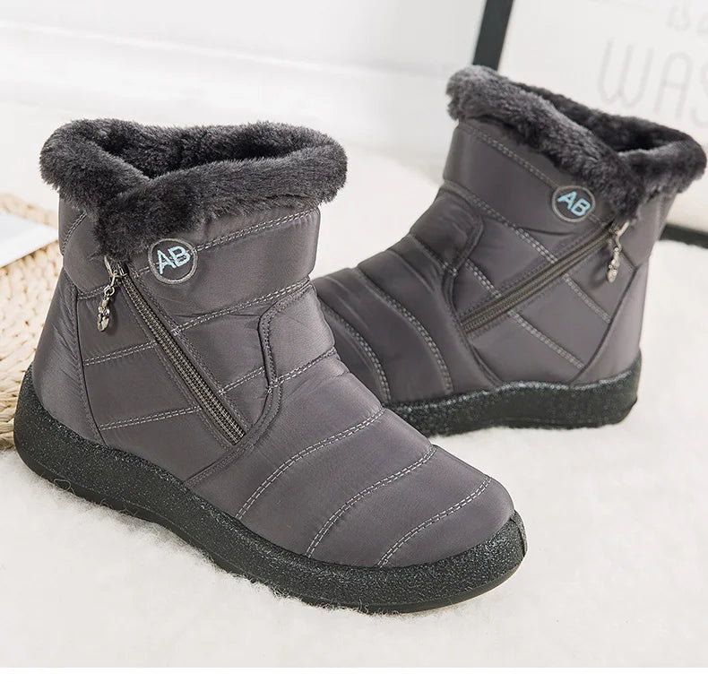 Women's Winter Ankle Boots Snow Low Heels Winter Footwear The Clothing Company Sydney