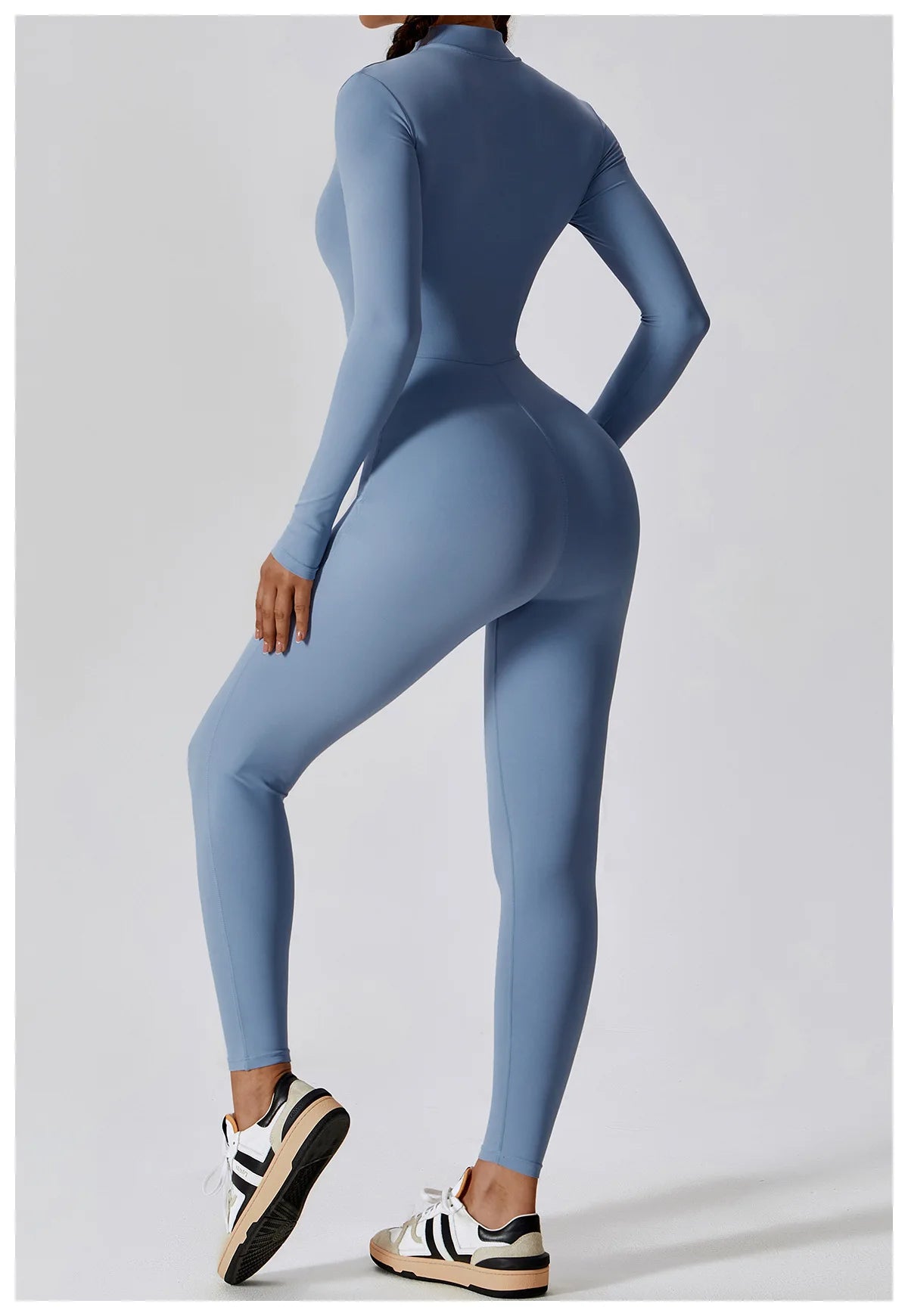 Women's One-piece Yoga Pants Short/Long-sleeved Warm ski Overalls Outerwear High Elastic Cycling Bodybuilding Bodysuit - The Clothing Company Sydney