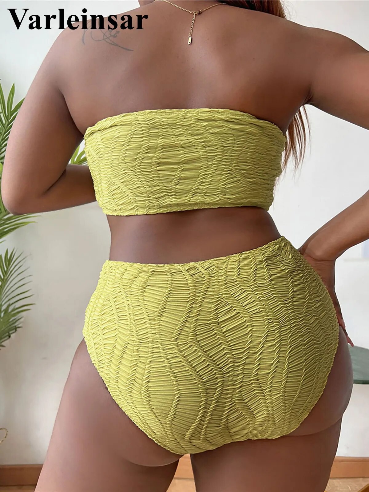 2 Piece Bandeau Bikini Plus Size Large Size Swimwear Women Swimsuit Female Two-pieces Bikini set Bather Bathing Suit The Clothing Company Sydney