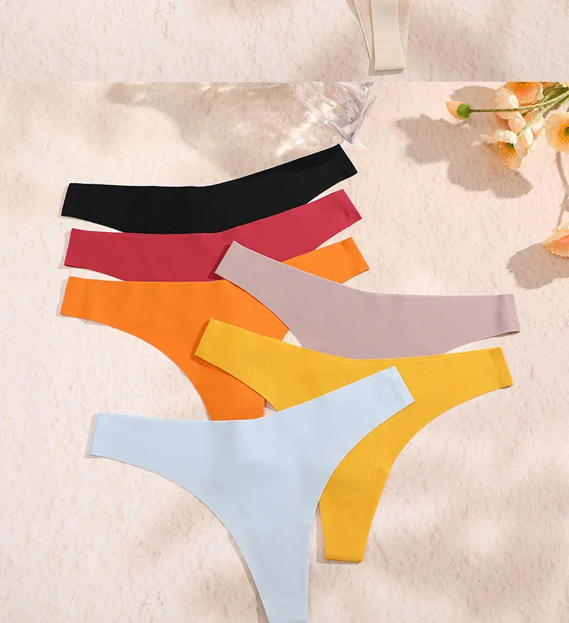 3 Pack G-String Underwear Female T-back Intimates Lingerie Seamless Low Waist Underpants Briefs The Clothing Company Sydney