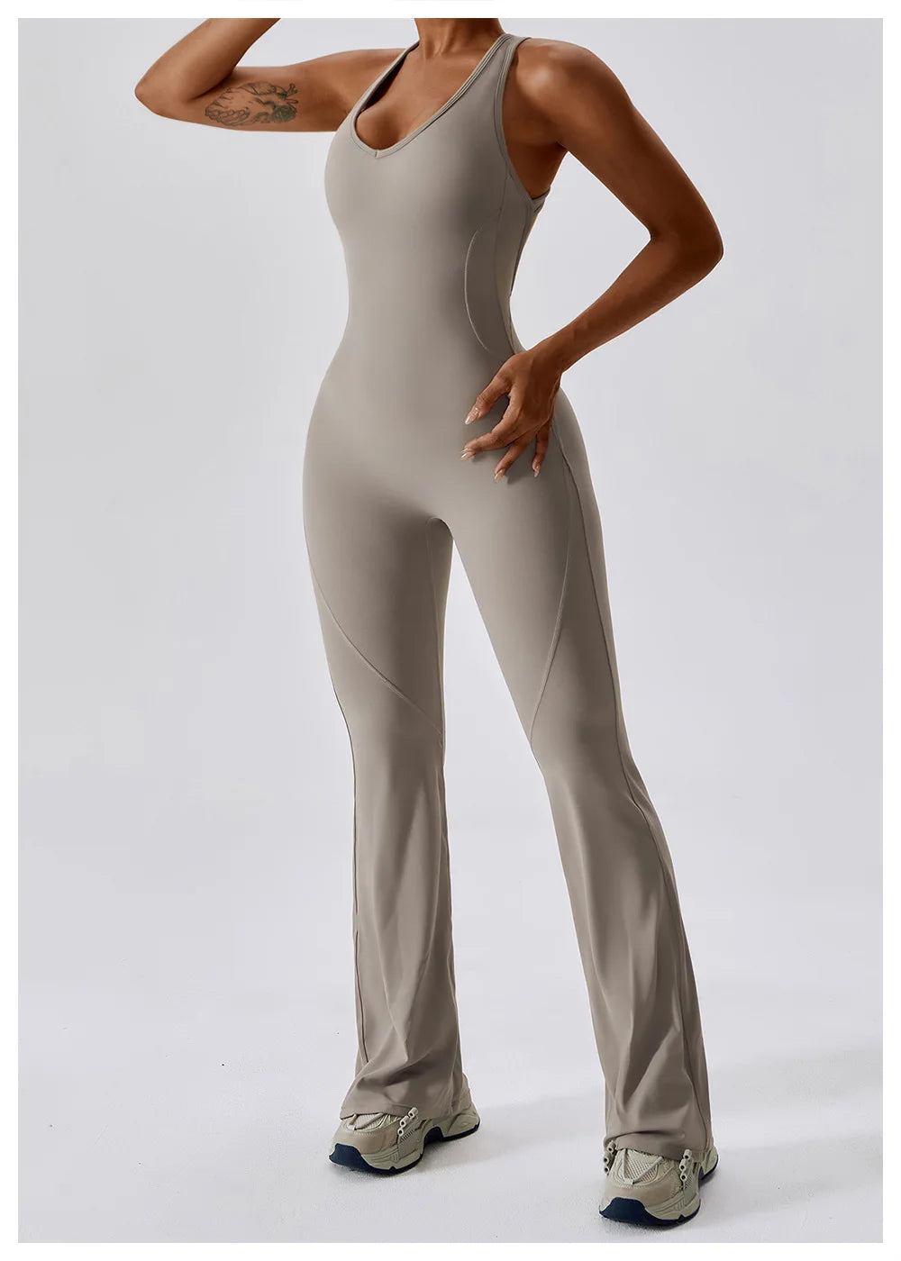 One Piece Yoga Jumpsuit Outfit Fitness Bodysuit Workout Clothes Sportwear Women's Buttock lifting Set Activewear The Clothing Company Sydney