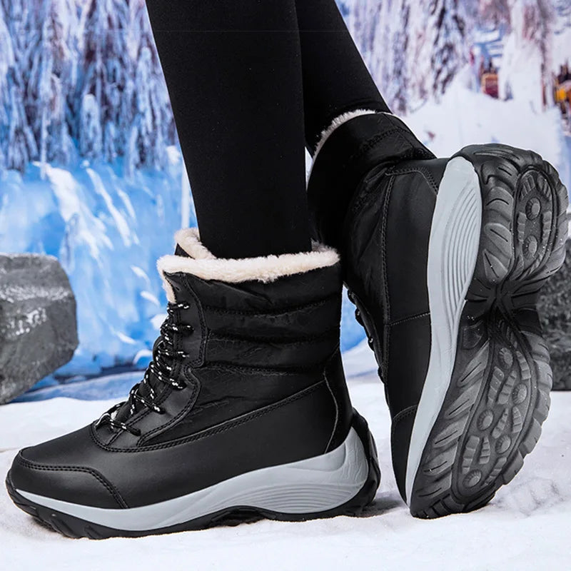 Women's Fur Winter Snow Ankle Boots The Clothing Company Sydney
