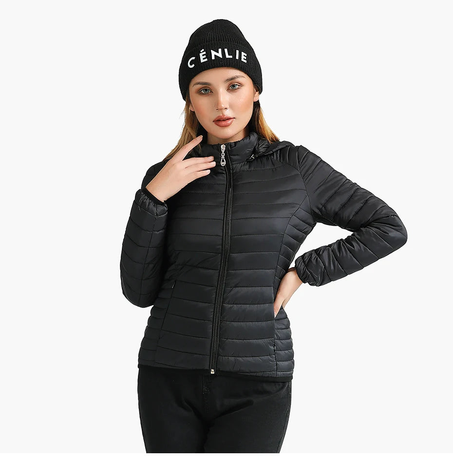 Winter Parka Ultralight Padded Puffer Jacket For Women's Coat With Hood Outdoor Warm Lightweight Outwear With Storage Bag The Clothing Company Sydney