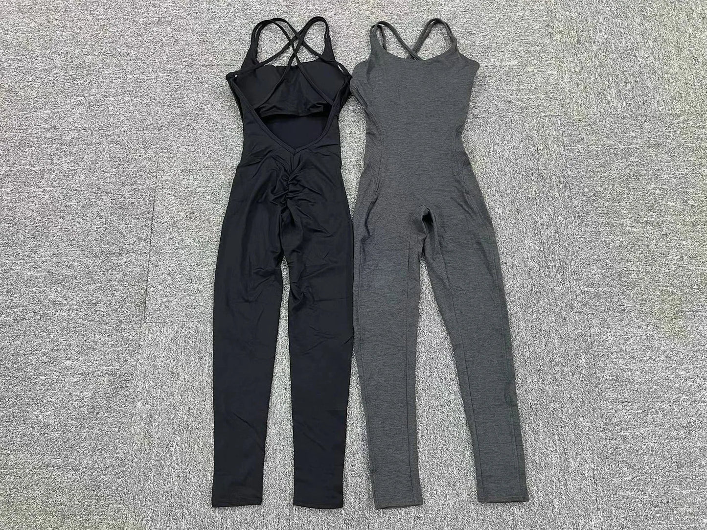 One Piece Backless Bodycon Scrunch Jumpsuit Women Dance Fitness Overalls Push Up Sleeveless Yoga Sport Jump Suit The Clothing Company Sydney
